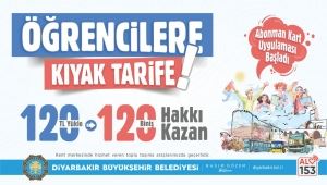 Öğrencilere abonman kart uygulamasıyla toplu taşımada 120 liraya 120 biniş