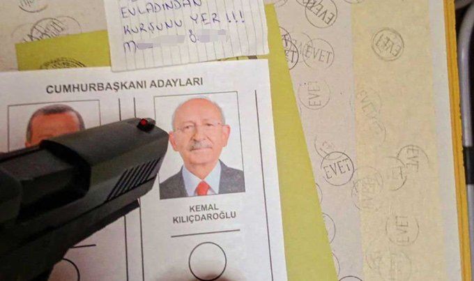 Oy kabinine silahla girip Kılıçdaroğlu