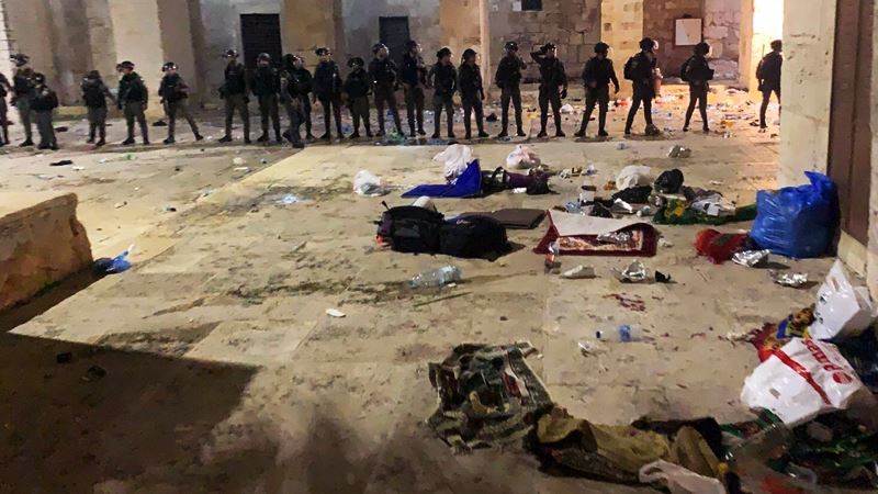 İsrail polisi Mescid-i Aksa