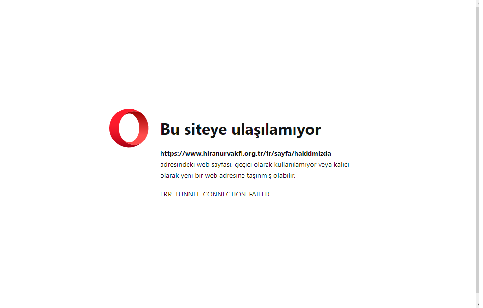 Hiranur Vakfı, internet sitesini kapattı